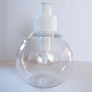 Okrogla plastenka z dozirnikom (črn), PET, 300 ml