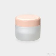 Kozmetični lonček z roza pokrovčkom, 50ml