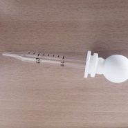 Pipeta z okroglo kapico,  z merilnikom